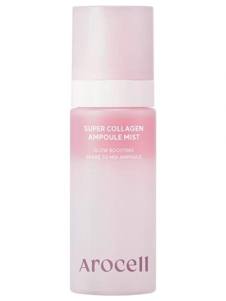 Двухфазная коллагеновая сыворотка-мист с PDRN и розовым маслом Arocell Super Collagen Ampoule Mist, 80 мл