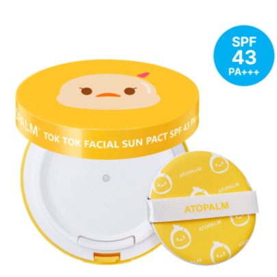 Солнцезащитный кушон Atopalm Tok Tok Facial Sun Pact SPF43 PA+++, 15 гр
