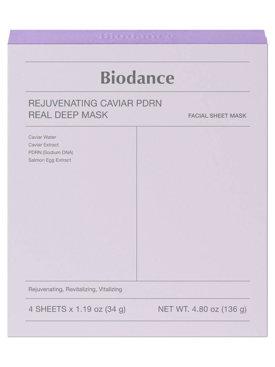  Омолаживающая гидрогелевая маска с ПДРН и икрой Biodance Rejuvenating Caviar PDRN Real Deep Mask, 34 гр 