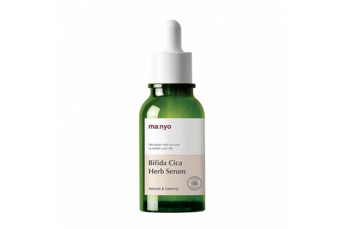  Успокаивающая сыворотка против воспалений Manyo Bifida Cica Herb Serum, 50 мл