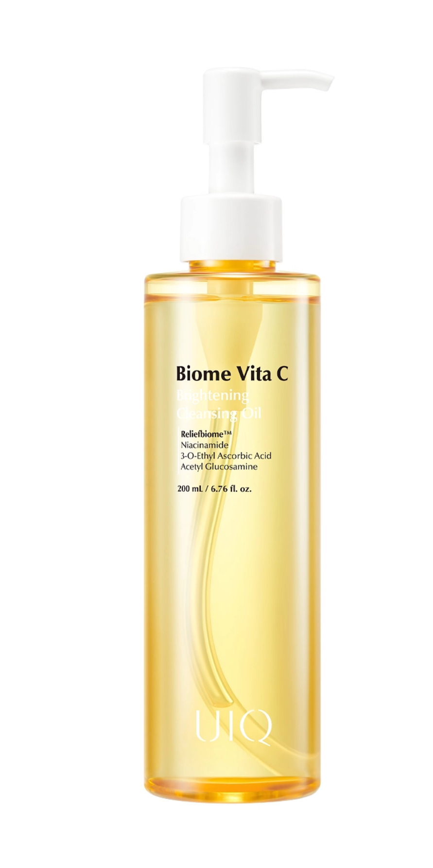 Лёгкое гидрофильное масло с витамином С UIQ Biome Vita C Brightening Cleansing Oil, 200 мл