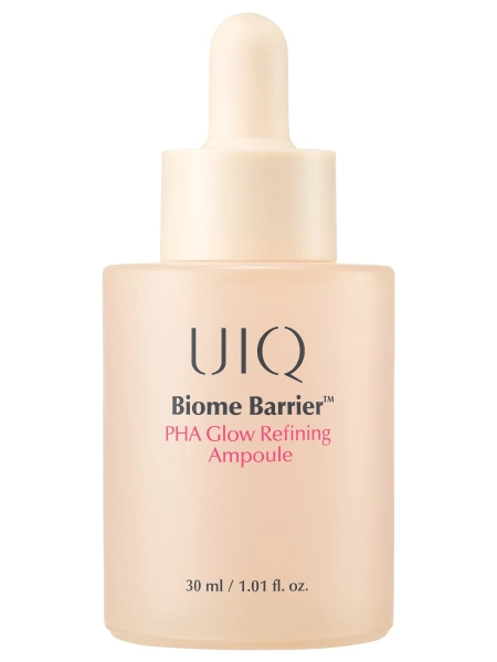 Отшелушивающая сыворотка с PHA-кислотой для сияния UIQ Biome Barrier PHA Glow Refining Ampoule, 30 мл