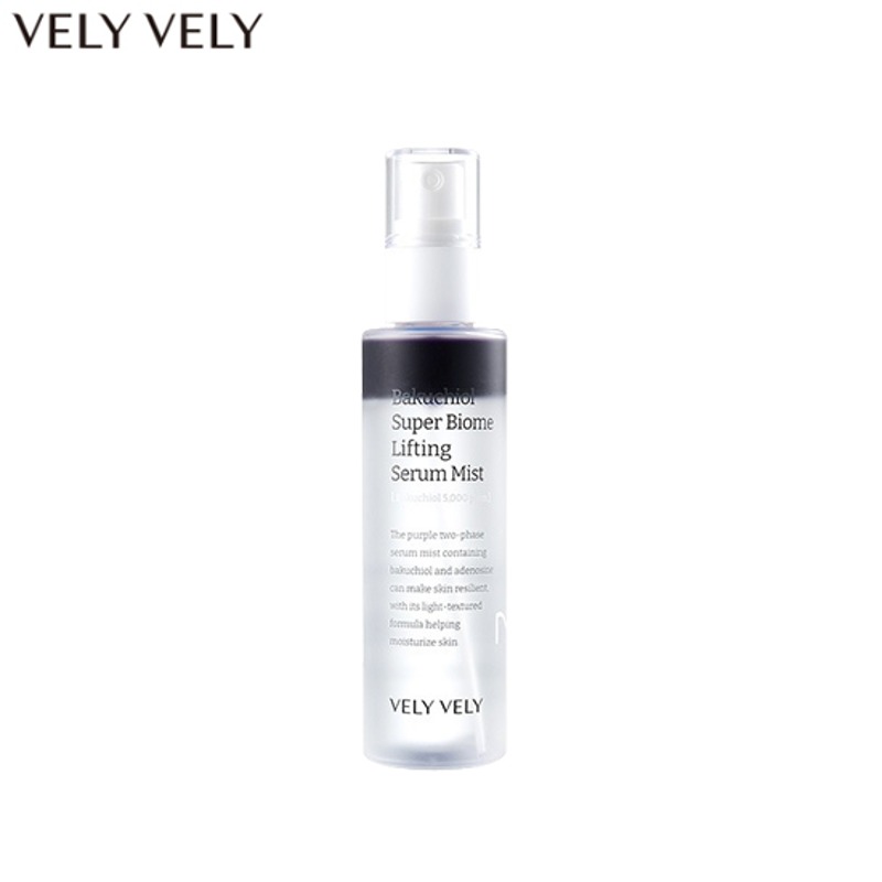 Омолаживающий мист с 0,5%  бакучиолом Vely Vely Bakuchiol Super Biome Lifting Serum Mist, 100 мл